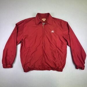 Pioneer Seed Vintage Technology That Yields‎ Red Jacket Plaid Lined Logo L TALL